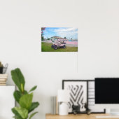 Poster Panier de golf rose aux Bahamas (Bureau à domicile)