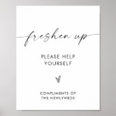 Poster Panier de la salle de bain Mariage Freshen Up (Devant)