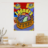 Poster Panier de la salle de blanchisserie (Cuisine)