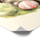 Poster Panier de Pâques de Chatte-Printemps (Coin)