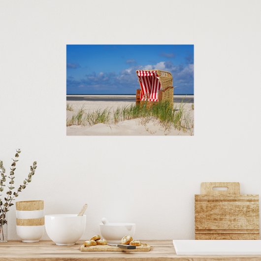 Poster Panier de plage 337 (Cuisine)