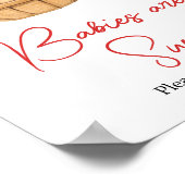 Poster Panier de pomme d'automne Baby shower Les bébés so (Coin)