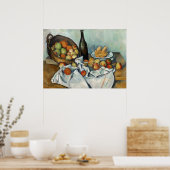 Poster Panier de pommes Still Life Cezanne Peinture Art (Cuisine)