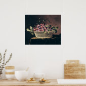 Poster Panier de prunes (Cuisine)