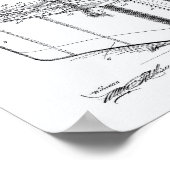 Poster Panier de truite 1921 Brevet Art Livre blanc (Coin)