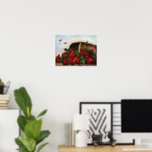 Poster Panier des Roses Rouges Paul de Longpre Art (Bureau à domicile)