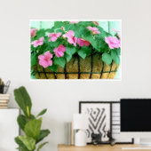Poster Panier d'Impatiens (Bureau à domicile)