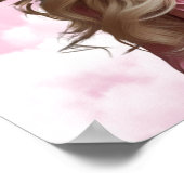 Poster Panier funéraire rose Roses Insertion, panneau com (Coin)