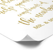 Poster Panier pour dames Parties scintillant Mariage 8x10 (Coin)