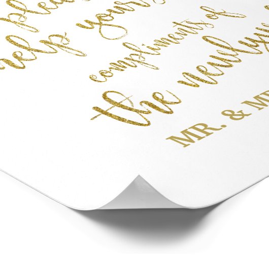 Poster Panier pour dames Parties scintillant Mariage 8x10 (Coin)