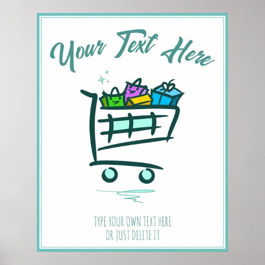 Poster Panier. Promotion / Vente hivernale (Devant)