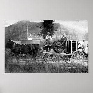 Poster Panier tiré à cheval