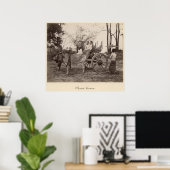 Poster Panier tiré par deux boeufs à Mandalay, Birmanie (Bureau à domicile)