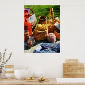 Poster Paniers de fils au marché aux puces (Cuisine)