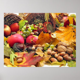 Poster Paniers remplis d'automne