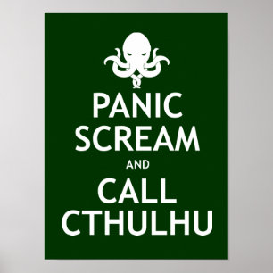 Poster Panique et appel Cthulhu