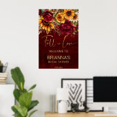 Poster Panne d'accueil pour la nuptiale d'automne (Bureau à domicile)