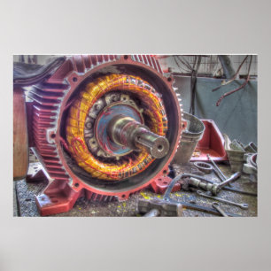 Poster Panne de moteur électrique