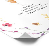 Poster Panneau à barre ouverte Mariage sauvage couleur cl (Coin)