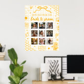 Poster Panneau Abeille Jaune Combien d'Âge Étaient les Ma (Bureau à domicile)