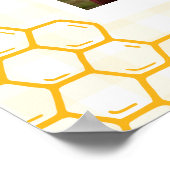 Poster Panneau Abeille Jaune Combien d'Âge Étaient les Ma (Coin)