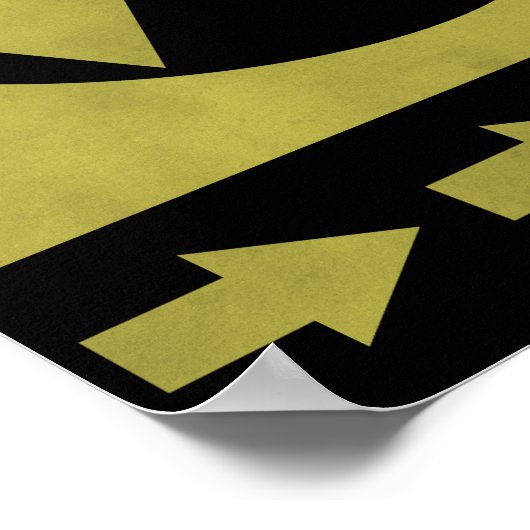 Poster Panneau Abri de secours (Coin)