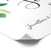 Poster Panneau Accueil Mariage Réception Lemons (Coin)