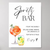 Poster Panneau Aperol Spritz Bar, Spritz Cocktail Print (Devant)
