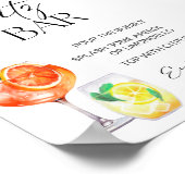 Poster Panneau Aperol Spritz Bar, Spritz Cocktail Print (Coin)