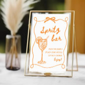 Poster Panneau Aperol Spritz Bar, Spritz Cocktail Print