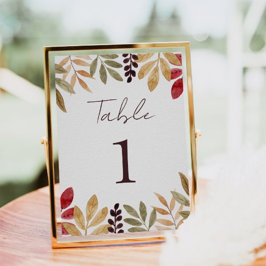 Poster Panneau Aquarelle Citrouille Automne Baby shower S