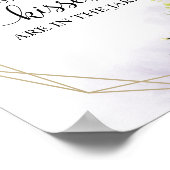 Poster Panneau aquarelle de verdure Combien de baisers (Coin)