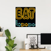 Poster Panneau Art Retro Mat (Bureau à domicile)