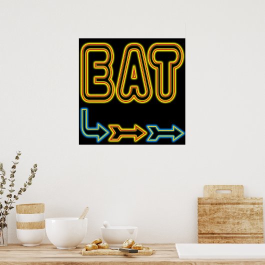 Poster Panneau Art Retro Mat (Cuisine)