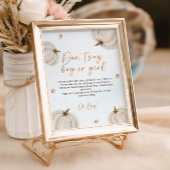 Poster Panneau Automne Baby shower Automne