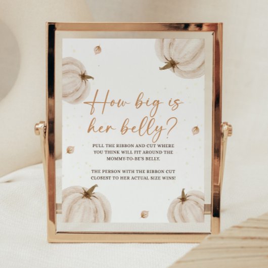 Poster Panneau Automne Baby shower Automne