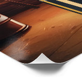 Poster Panneau automobile Vintage de garage papa (Coin)