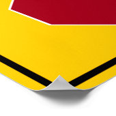 Poster Panneau Autoroute Arrêter (Coin)