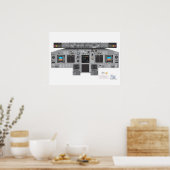 Poster Panneau avant 737NG (Cuisine)