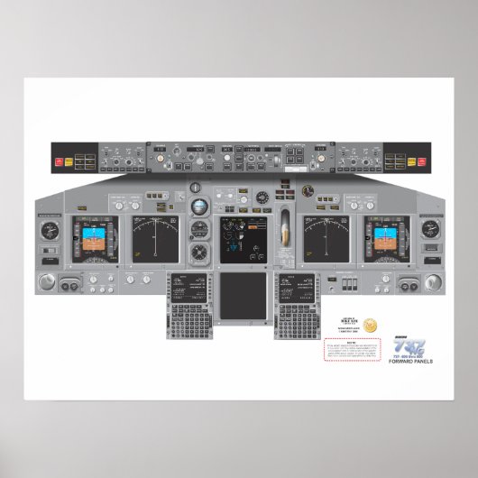 Poster Panneau avant 737NG (Devant)