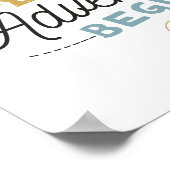 Poster Panneau Baby shower aventure (Coin)