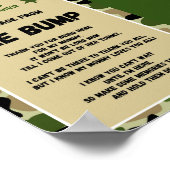 Poster Panneau Baby shower Camo (Coin)