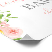 Poster Panneau Baby shower Citrus Mimosa Bar (Coin)