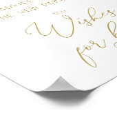 Poster Panneau Baby shower Conseils et souhaits (Coin)