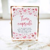 Poster Panneau Baby shower de la capsule de temps de Sain