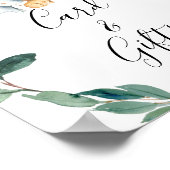 Poster Panneau Baby shower de la couronne de feuillage Sa (Coin)