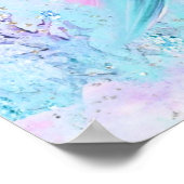 Poster Panneau Baby shower de la queue de sirène africain (Coin)