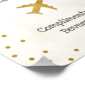 Poster Panneau Baby Shower de la Station de Rechargement (Coin)