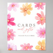 Poster Panneau Baby shower des cartes et cadeaux d'été vi (Devant)