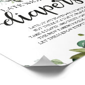 Poster Panneau Baby shower des plongeurs nocturnes (Coin)